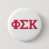Phi Sigma Kappa Buchstaben Button (Vorderseite)