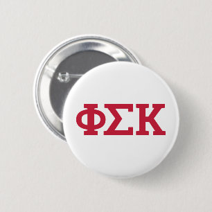 Phi Sigma Kappa Buchstaben Button