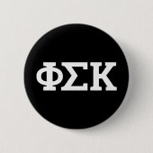 Phi Sigma Kappa Buchstaben Button (Vorderseite)