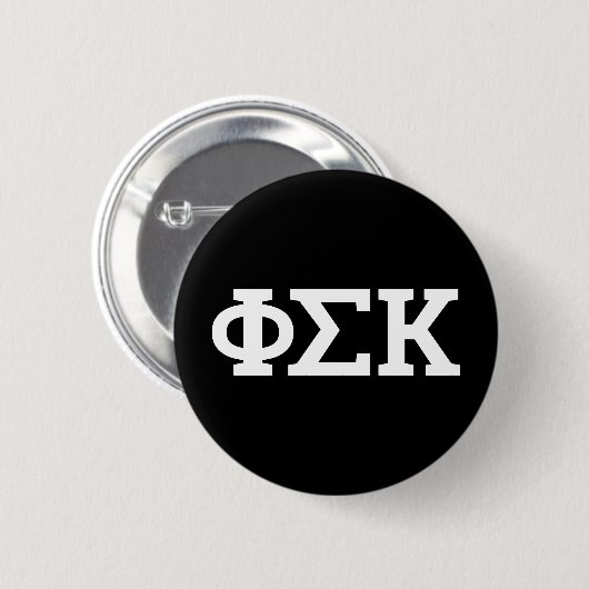 Phi Sigma Kappa Buchstaben Button (Vorne & Hinten)