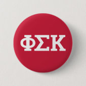 Phi Sigma Kappa Buchstaben Button (Vorderseite)