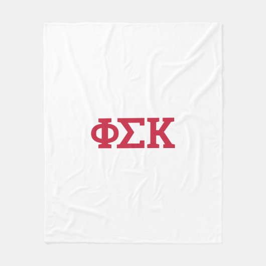 Phi Sigma Kappa Buchstaben Fleecedecke (Vorderseite)