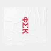 Phi Sigma Kappa Buchstaben Fleecedecke (Vorderseite (Horizontal))