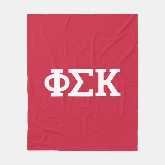 Phi Sigma Kappa Buchstaben Fleecedecke (Vorderseite)