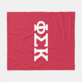 Phi Sigma Kappa Buchstaben Fleecedecke (Vorderseite (Horizontal))