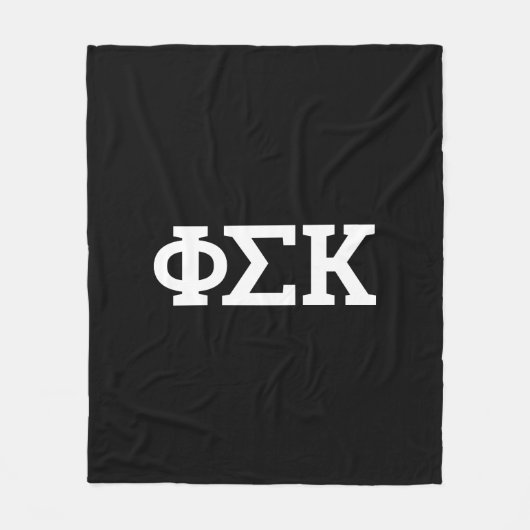 Phi Sigma Kappa Buchstaben Fleecedecke (Vorderseite)