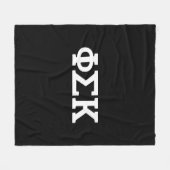 Phi Sigma Kappa Buchstaben Fleecedecke (Vorderseite (Horizontal))