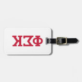 Phi Sigma Kappa Buchstaben Gepäckanhänger (Vorderseite horizontal)