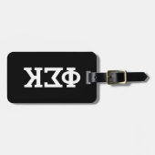 Phi Sigma Kappa Buchstaben Gepäckanhänger (Vorderseite horizontal)