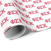 Phi Sigma Kappa Buchstaben Geschenkpapier (Rolleneckpunkt)