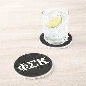 Phi Sigma Kappa Buchstaben Getränkeuntersetzer (Seite)