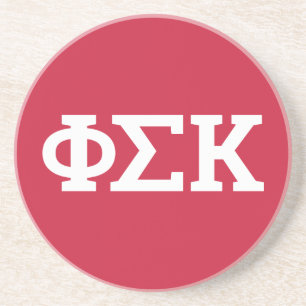 Phi Sigma Kappa Buchstaben Getränkeuntersetzer