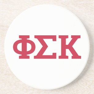 Phi Sigma Kappa Buchstaben Getränkeuntersetzer