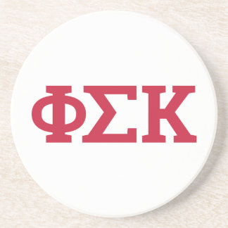 Phi Sigma Kappa Buchstaben Getränkeuntersetzer