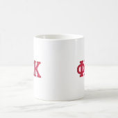 Phi Sigma Kappa Buchstaben Kaffeetasse (Mittel)