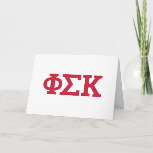 Phi Sigma Kappa Buchstaben Karte
