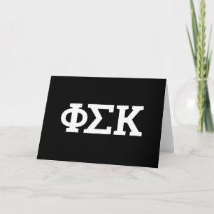 Phi Sigma Kappa Buchstaben Karte
