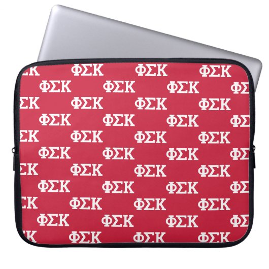 Phi Sigma Kappa Buchstaben Laptopschutzhülle (Vorderseite)