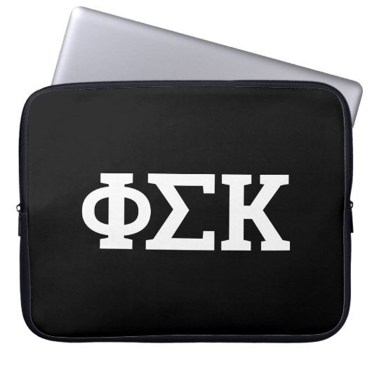 Phi Sigma Kappa Buchstaben Laptopschutzhülle (Vorderseite)