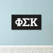 Phi Sigma Kappa Buchstaben Leinwanddruck (Insitu (Holzboden))