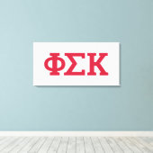 Phi Sigma Kappa Buchstaben Leinwanddruck (Insitu (Holzboden))