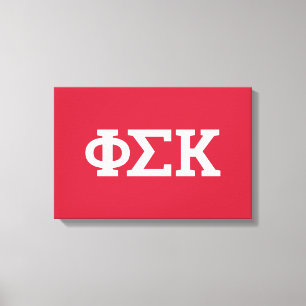 Phi Sigma Kappa Buchstaben Leinwanddruck