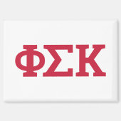 Phi Sigma Kappa Buchstaben Magnet (Vorderseite)