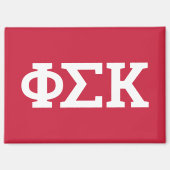 Phi Sigma Kappa Buchstaben Magnet (Vorderseite)