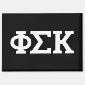Phi Sigma Kappa Buchstaben Magnet (Vorderseite)
