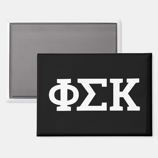 Phi Sigma Kappa Buchstaben Magnet (Vorderseite/Rückseite)
