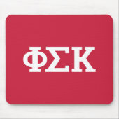 Phi Sigma Kappa Buchstaben Mousepad (Vorne)