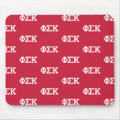 Phi Sigma Kappa Buchstaben Mousepad (Vorne)