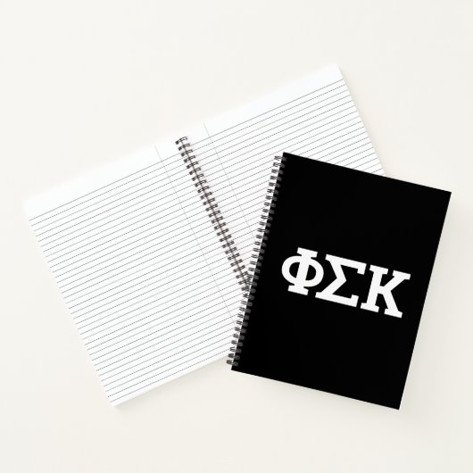 Phi Sigma Kappa Buchstaben Notizblock (Innenseite)