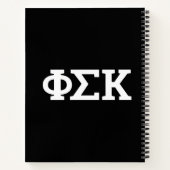 Phi Sigma Kappa Buchstaben Notizblock (Rückseite)