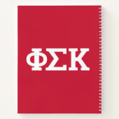 Phi Sigma Kappa Buchstaben Notizblock (Rückseite)