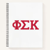 Phi Sigma Kappa Buchstaben Notizblock (Vorderseite)