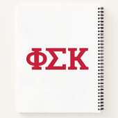 Phi Sigma Kappa Buchstaben Notizblock (Rückseite)