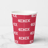 Phi Sigma Kappa Buchstaben Pappbecher (Rechts)