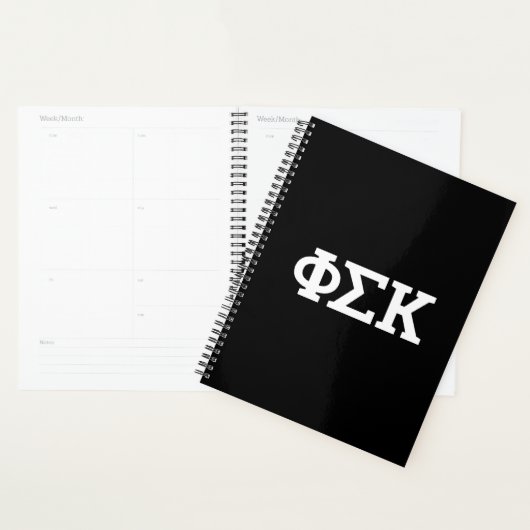Phi Sigma Kappa Buchstaben Planer (Anzeige)