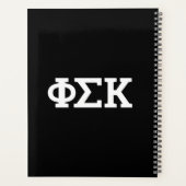 Phi Sigma Kappa Buchstaben Planer (Rückseite)