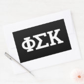 Phi Sigma Kappa Buchstaben Rechteckiger Aufkleber (Umschlag)