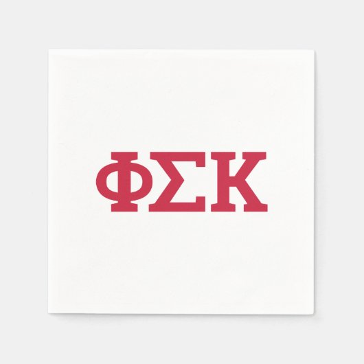 Phi Sigma Kappa Buchstaben Serviette (Vorderseite)