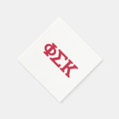 Phi Sigma Kappa Buchstaben Serviette (Ecke)