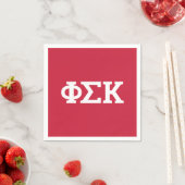 Phi Sigma Kappa Buchstaben Serviette (Beispiel)