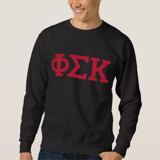 Phi Sigma Kappa Buchstaben Sweatshirt (Vorderseite)
