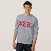 Phi Sigma Kappa Buchstaben Sweatshirt (Vorne ganz)