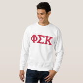 Phi Sigma Kappa Buchstaben Sweatshirt (Vorne ganz)