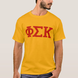 Phi Sigma Kappa Buchstaben T-Shirt