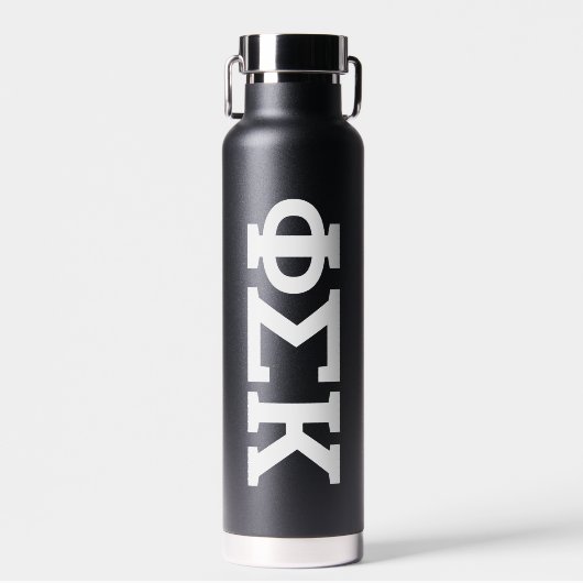 Phi Sigma Kappa Buchstaben Trinkflasche (Vorne)