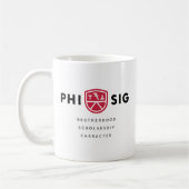Phi Sigma Kappa Grundsätze Kaffeetasse (Links)